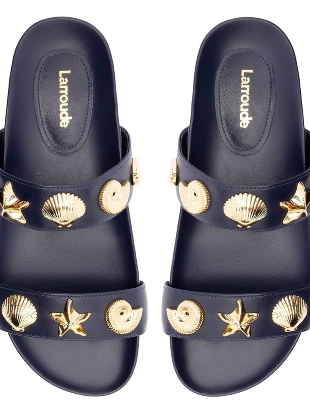 LARROUDE Indigo Madison Slide 8 sandals